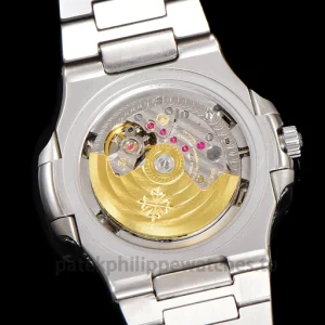 Patek Philippe Nautilus 5740-1G 001 Super Clone White Gold Tone 904 SteelWatch case back