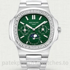 Patek-Philippe-Nautilus-57401G-001-Super-Clone-40mm-Mens-Automatic-Perpetual-Calendar-Watch-Olive-Green-Dial-Main-Image