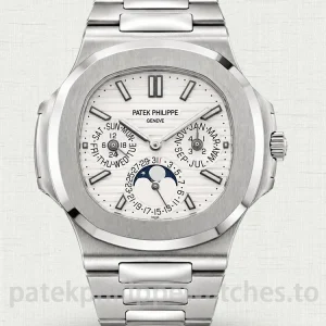 Patek-Philippe-Nautilus-57401G-001-Super-Clone-Luxury-Watch-–-40mm-White-Dial-Automatic-Perpetual-Calendar-Mens-Timepiece-Main-Image