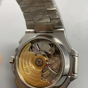 Patek-Philippe-Nautilus-59801A-014-Replica-40.5mm-Mens-Automatic-Flyback-Chronograph-Watch-with-Black-Gradient-Dial-Stainless-Steel-Bracelet-Back-View