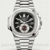 Patek-Philippe-Nautilus-59801A-014-Replica-40.5mm-Mens-Automatic-Flyback-Chronograph-Watch-with-Black-Gradient-Dial-Stainless-Steel-Bracelet-Main-Image