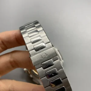 Patek-Philippe-Nautilus-59801A-014-Replica-40.5mm-Mens-Automatic-Flyback-Chronograph-Watch-with-Black-Gradient-Dial-Stainless-Steel-Bracelet-Strap