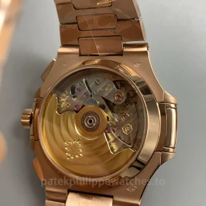 Patek-Philippe-Nautilus-59801R-001-Replica-40.5mm-Mens-Luxury-Chronograph-Watch-with-black-Gradient-Dial-Rose-Gold-Plated-904L-Stainless-Steel-Case-Back-View