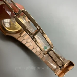 Patek-Philippe-Nautilus-59801R-001-Replica-40.5mm-Mens-Luxury-Chronograph-Watch-with-black-Gradient-Dial-Rose-Gold-Plated-904L-Stainless-Steel-Case-Buckle