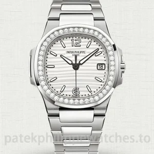 Patek-Philippe-Nautilus-70101G-011-Replica-32mm-Womens-Luxury-Automatic-Watch-with-Opaline-Dial-Main-Image