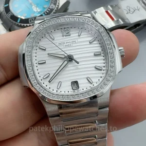 Patek-Philippe-Nautilus-71181200A-010-Super-Clone-35.2mm-Womens-Automatic-Luxury-Watch-Dial-Detail-4