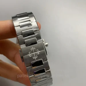 Patek-Philippe-Nautilus-71181200A-011-Super-Clone-35.2mm-Womens-Luxury-Automatic-Watch-with-Smoky-White-Dial-Diamond-Bezel-Strap