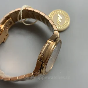 Patek-Philippe-Nautilus-71181200R-001-Replica-Womens-Luxury-Automatic-Watch-35.2mm-Rose-Gold-Case-Left-Side