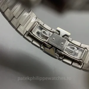 Patek-Philippe-Nautilus-71181A-010-Replica-Womens-Luxury-Automatic-Watch-35.2mm-Silver-Opaline-Dial-Stainless-Steel-CaseBuckle