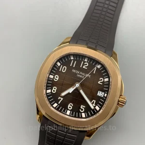 Super-Clone-Patek-Philippe-Aquanaut-5167R-001-40.8mm-Mens-Luxury-Automatic-Watch-with-Chocolate-Brown-Gradient-Dial-Dial-Detail-1