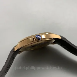 Super-Clone-Patek-Philippe-Aquanaut-5167R-001-40.8mm-Mens-Luxury-Automatic-Watch-with-Chocolate-Brown-Gradient-Dial-Right-Side