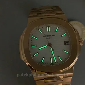 Super-Clone-Patek-Philippe-Nautilus-5711R-002-40mm-Rose-Gold-White-Dial-Mens-Automatic-Watch-Luminescence2