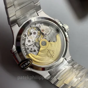 Super-Clone-Patek-Philippe-Nautilus-71181A-001-35.2mm-Womens-Luxury-Automatic-Watch-with-Blue-Wave-Dial-Back-View