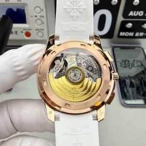 Patek Philippe Aquanaut Luce 7968/300R-001 Replica Rainbow Chronograph 39.9mm Rose Gold - Back View