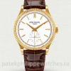 Patek Philippe Calatrava 6119 Super Clone 39mm Steel Yellow Gold de Paris Bezel White Dial - Main Image