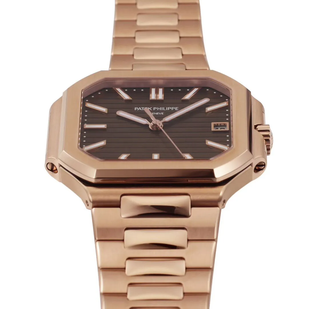 pp-cubitus-7128 (1) Patek Philippe Cubitus 7128/1R-001 Replica 40mm Rose Gold - Side View