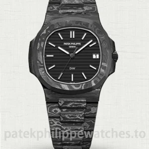 Patek Philippe DiW Nautilus 5711 40mm Matte Black Carbon Fiber Super Clone - Main Image