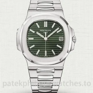 Patek Philippe Nautilus 5711/1A-014 Super Clone 40mm Olive Green Dial Caliber 324 S C Automatic Movement - Main Image