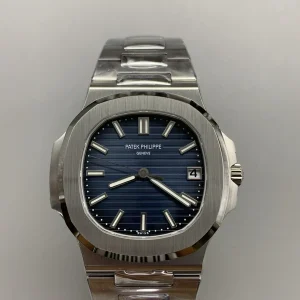 Patek Philippe Nautilus 5811/1G-001 White Gold Blue Dial Super Clone 41mm Weighted Version - Dial Detail 1