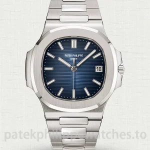 Patek Philippe Nautilus 5811/1G-001 White Gold Blue Dial Super Clone 41mm Weighted Version - Main Image