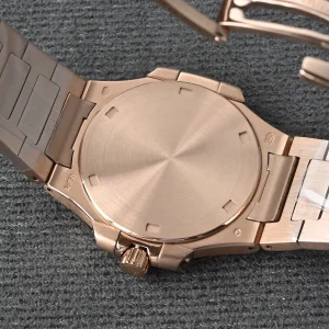 Patek Philippe Nautilus 7010/1R-013 Ladies 32mm Purple Dial Rose Gold Super Clone Watch - Back View