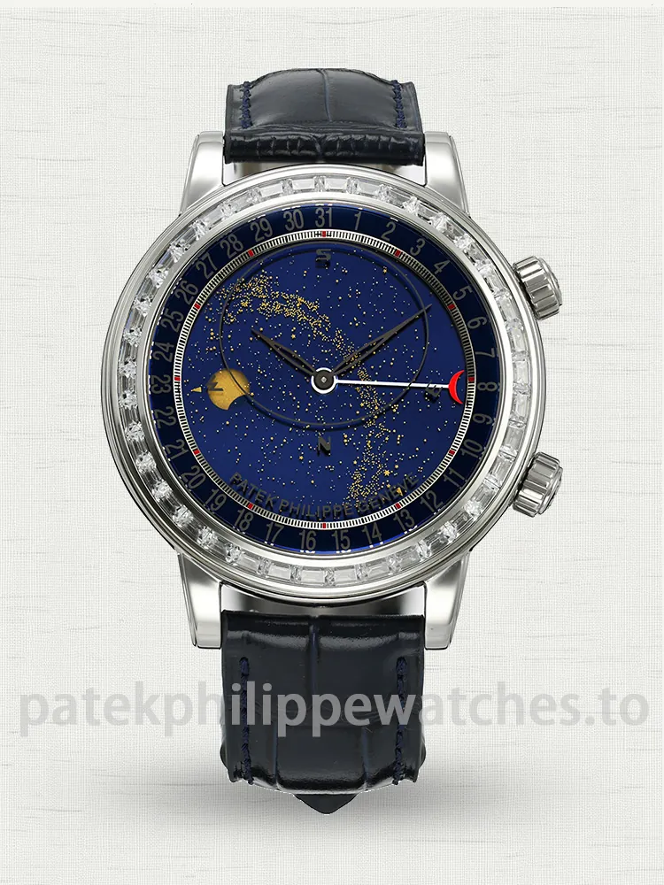 pp-grand-complications-6104 (1) Patek Philippe Grand Complications 6104P-010 Celestial Super Clone 44mm Men’s Watch - Main Image