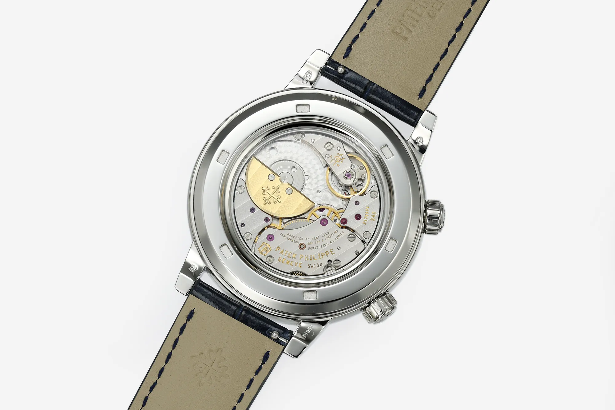 pp-grand-complications-6104 (10) Patek Philippe Grand Complications 6104P-010 Celestial Super Clone 44mm Men’s Watch - Back View