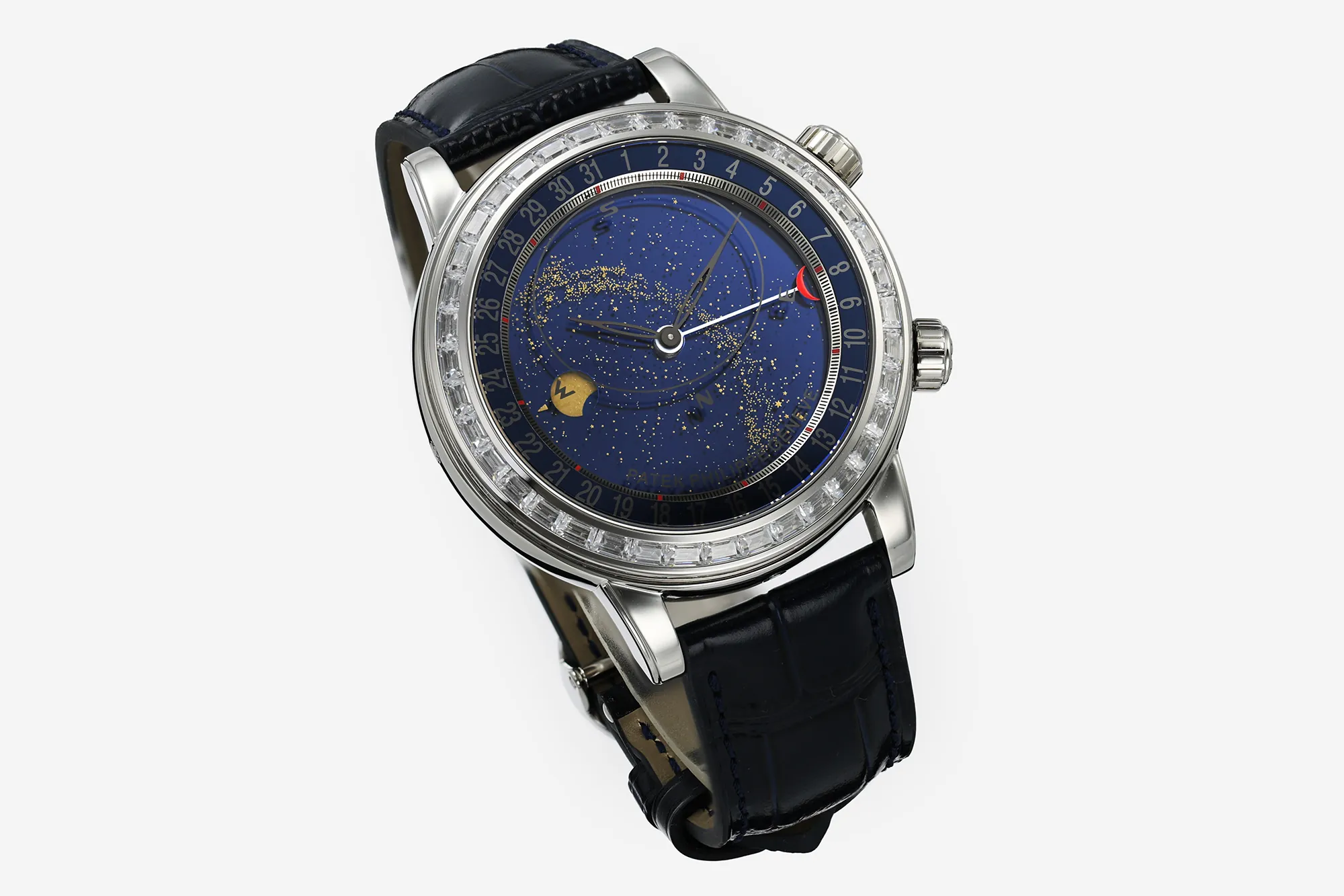 pp-grand-complications-6104 (6) Patek Philippe Grand Complications 6104P-010 Celestial Super Clone 44mm Men’s Watch - Dial Detail 1