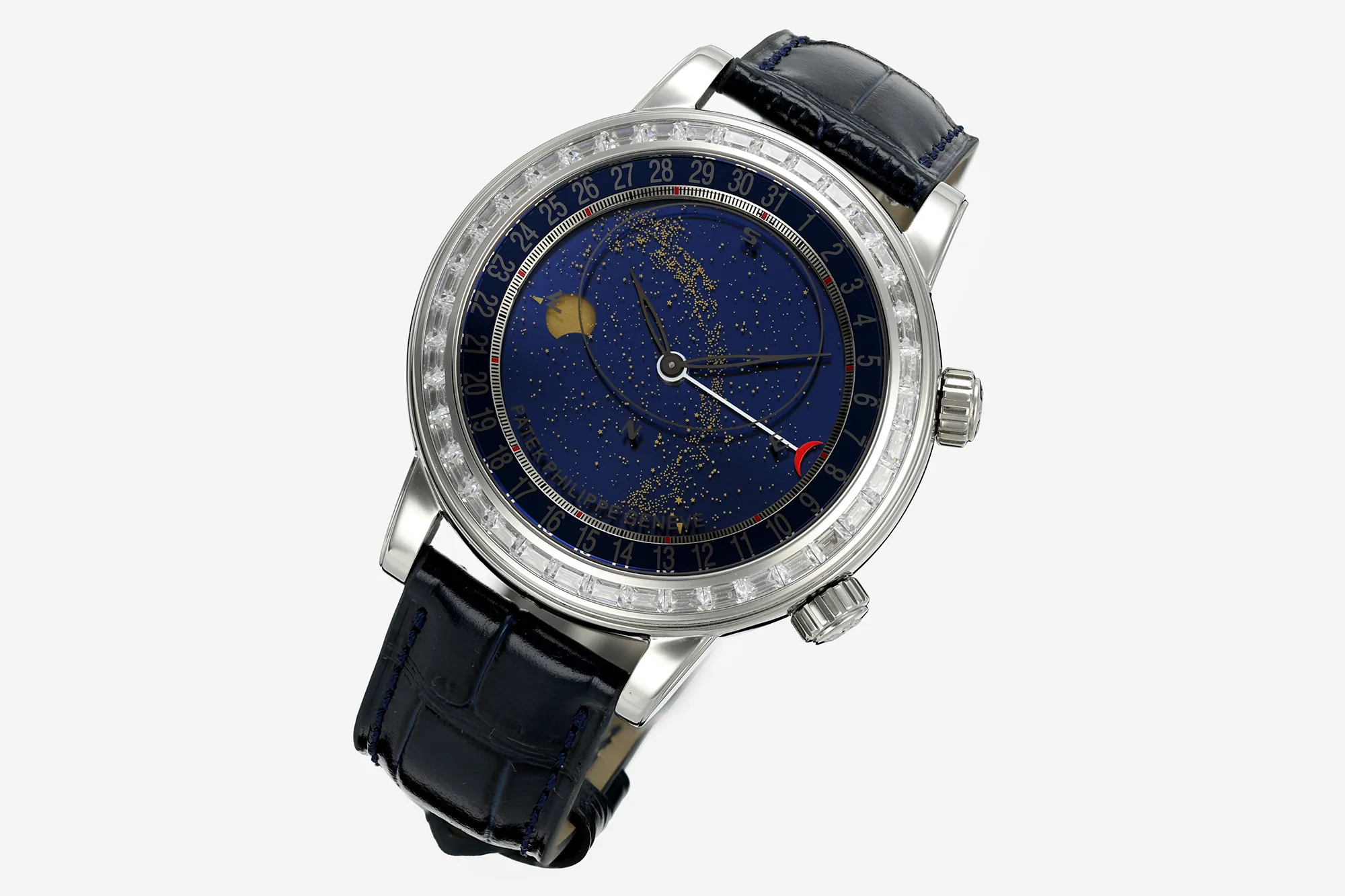 pp-grand-complications-6104 (9) Patek Philippe Grand Complications 6104P-010 Celestial Super Clone 44mm Men’s Watch - Dial Detail 2