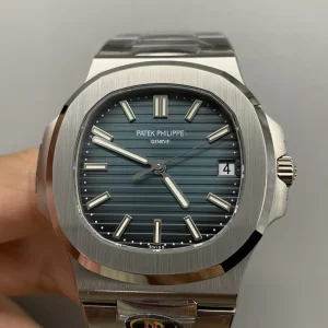 Patek Philippe Nautilus 5711/1A-001 Super Clone 40mm Stainless Steel Gradient Blue Dial - Dial Detail 2