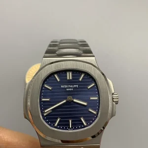 Patek Philippe Nautilus 5810/1G-001 50th Anniversary Super Clone 41mm Blue Dial - Front View