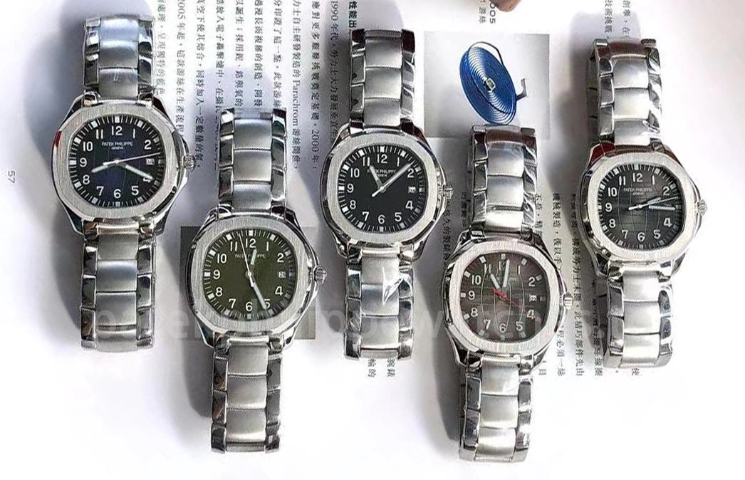 Replica Patek Philippe Aquanaut 5167 – multiple dial colours on stainless steel bracelet